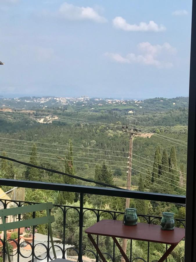 Schoenes Familienappartement In Pelekas, Corfu Mit Meerblick Exteriér fotografie
